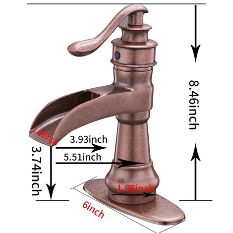 Deck Mount C6558 Copper 1