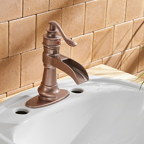 Deck Mount C6558 Copper 4