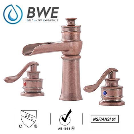 A 6135 Copper S Waterfall Bathroom Sink Faucet Copper