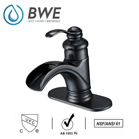A 6137 ORB Waterfall Bathroom Sink Faucet Oil Rubbed Bronze