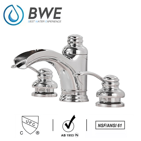 A 6137C S Waterfall Bathroom Sink Faucet Chrome 