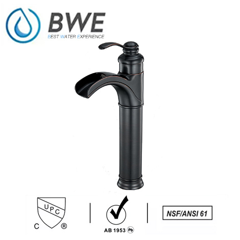 A 6137H ORB Waterfall ORB Bathroom Vessel Sink Faucet Oil Rubbed Bronze