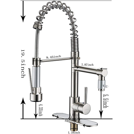 A 4014N One Hole Kitchen Sink Faucet One Hole