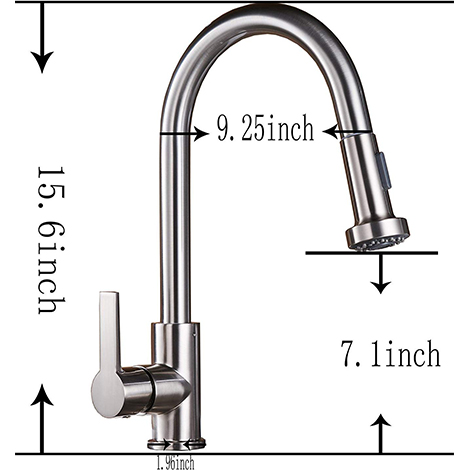 A 4018N Single Lever Pull down Kitchen Faucet