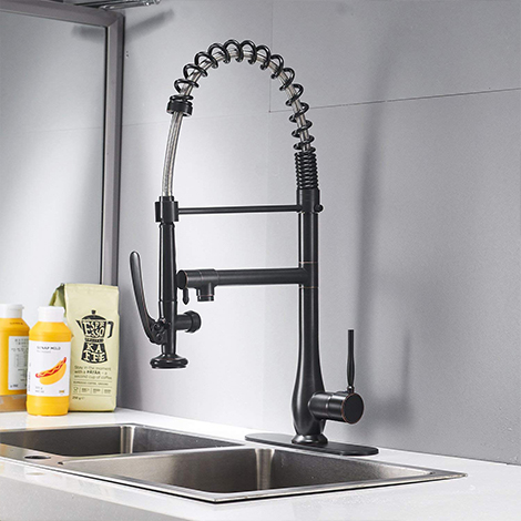 A 4251ORB Pull Down Out Two Handle One Hole Kitchen Sink Faucet