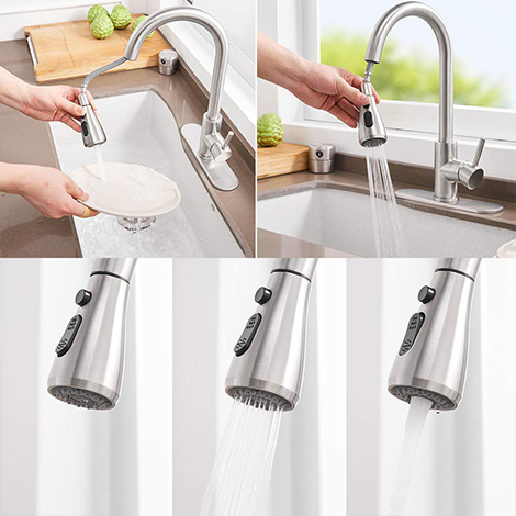 A 4266 Single Handle Pull Down Sprayer Kitchen Faucet.jpg