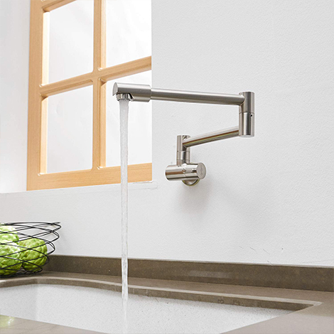 A 9246N Wall Mounted Pot Filler Kitchen Faucets