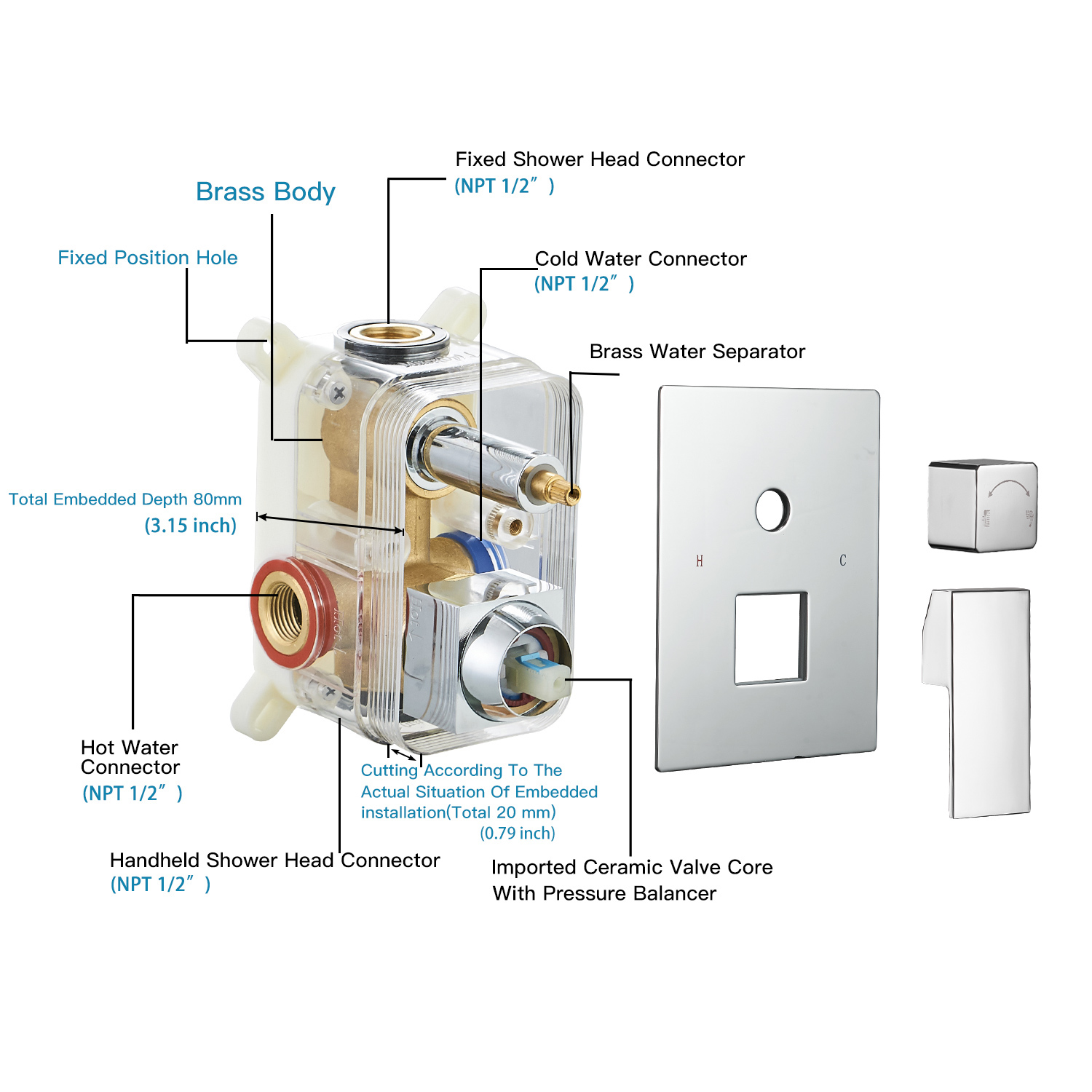 A-6135-C Bathroom Faucet