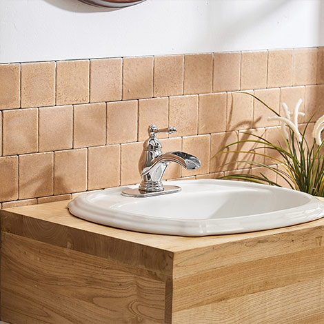 A 6574 C Waterfall Chrome Bathroom Faucet Single Handle One Hole with Drain Assembly and Supply Hose